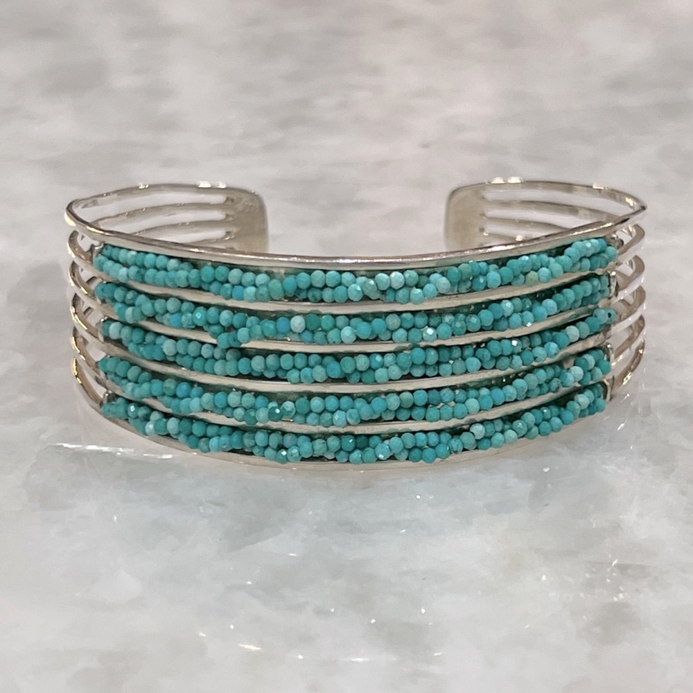 Nevada Turquoise Sterling Silver Cuff Bracelet